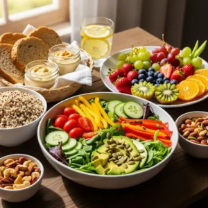 Healthy meal showcasing nutritional support for holistic rehab